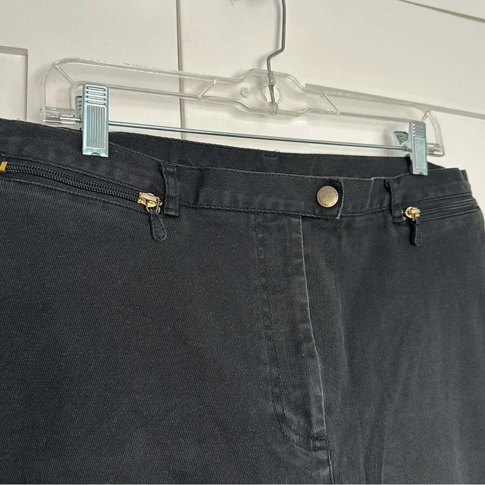 Ralph Lauren chino pant black 16W plus sz high rise straight leg utility earthy - Picture 2 of 10